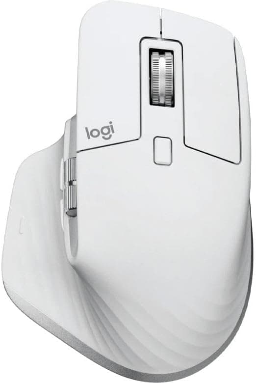 Logitech MX Master 3S Performans Kablosuz Mouse, 8.000 DPI, Sessiz, Ergonomik, Ultra Hızlı Kaydırma, Çoklu Cihaz Özelliği, Bluetooth, Logi Bolt USB Alıcı, Beyaz