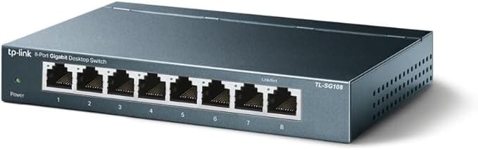 TP-Link TL-SG108 V3 8 Portlu Gigabit Ağ Anahtarı 8 Port Siyah TL-SG108