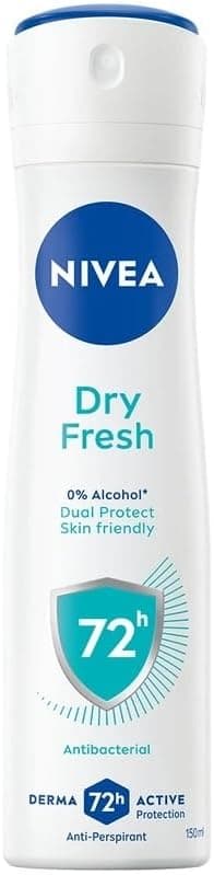 Nivea Dry Fresh Kadın Sprey Deodorant, 150 ml