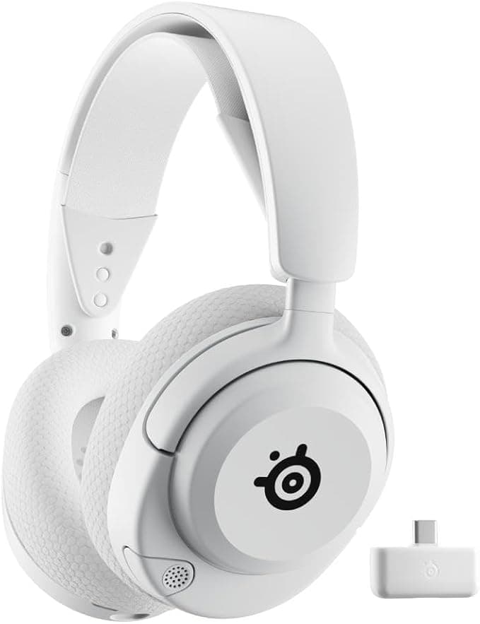 SteelSeries Arctis Nova 5 Wireless ve Bluetooth Kablosuz Oyuncu Kulaklığı Beyaz