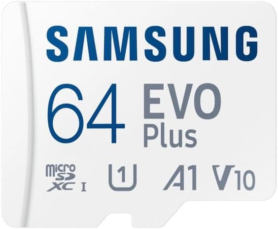 Samsung EVO Plus microSDXC Hafıza Kartı 64 GB, 160 MB/s, U1, V10, A1, ‎MB-MC64SA/TR