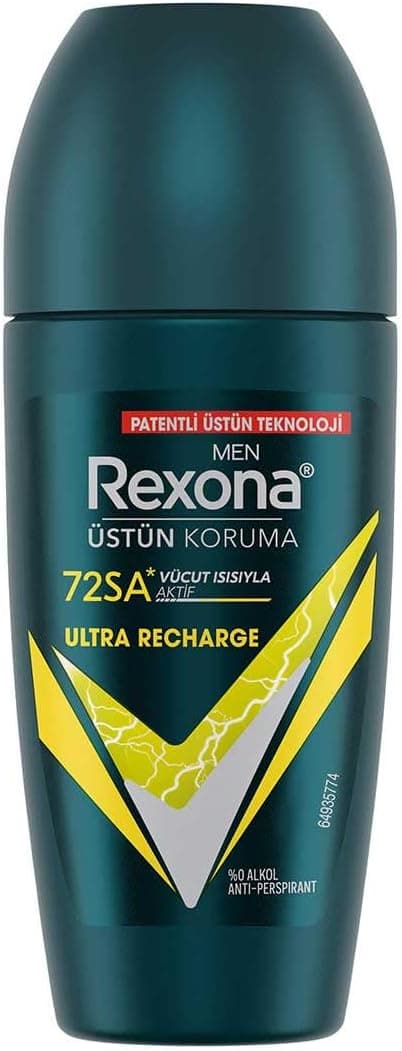 Rexona Men Ultra Recharge Roll On Deodorant, 50 Mililitre