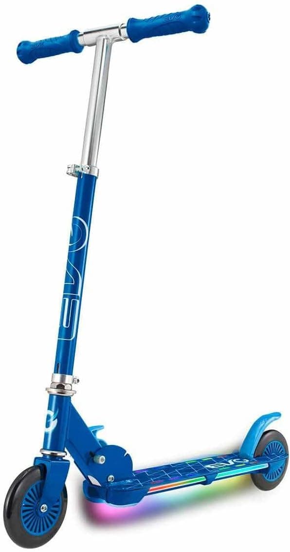 Evo 2 Tekerlekli Flash Işıklı Mavi Scooter