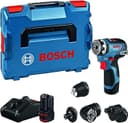 Bosch Professional 12 V Sistem Akülü Matkap GSR 12V-35 FC - FlexiClick Sistemi (2 x 3.0 Ah Akü Dahil, Hızlı Şarj Cihazı GAL 12V-40, 4 x Başlık, L-BOXX)