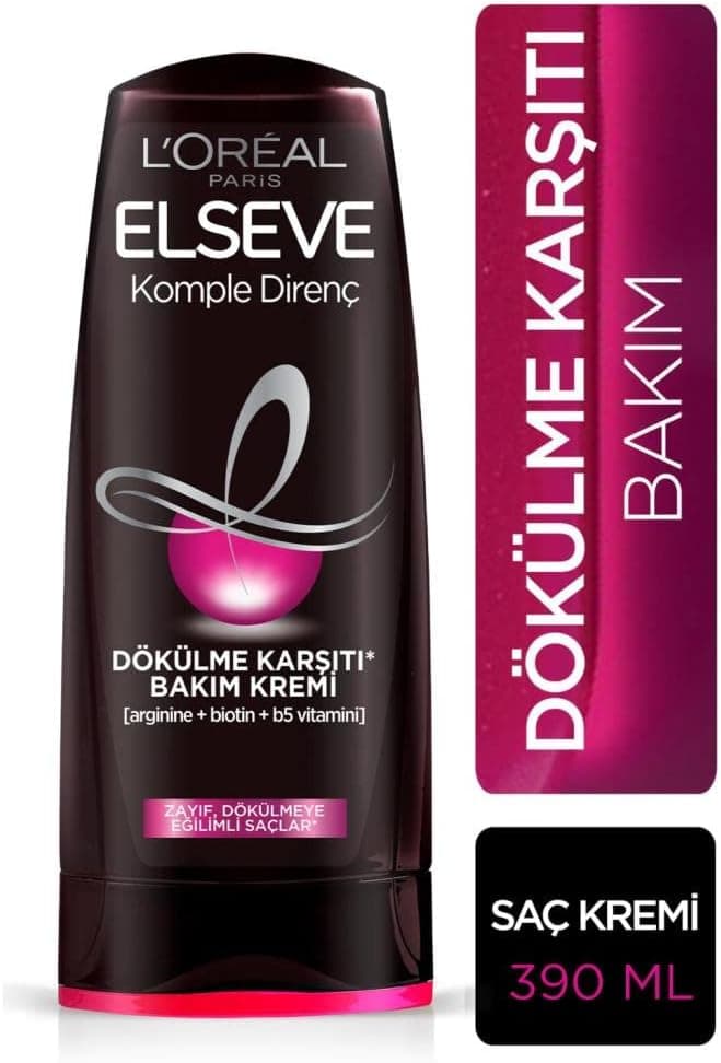L'ORÉAL PARIS Elseve Komple Direnç Dökülme Karşıtı Bakım Kremi 390 ml