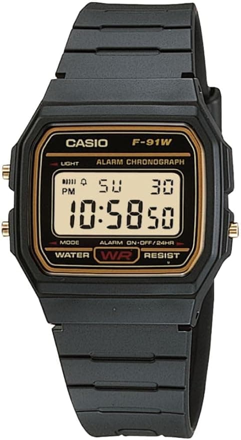 Casio F-91WG-9QDF Standart Erkek Kol Saati, Siyah