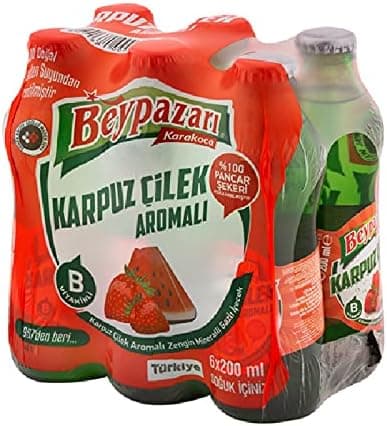 Beypazarı Karpuz - Çilek Aromalı Maden Suyu (6x200ml)