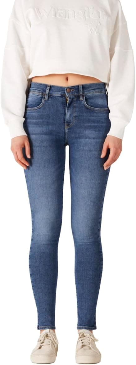 Wrangler High Rise Skinny Jean Pantolon Jean Pantolon Kadın