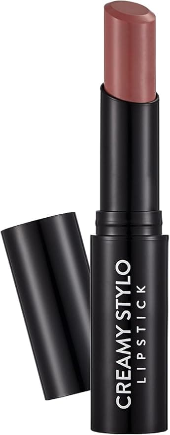 Flormar Dudaklara Hem Parlak Hem de Doğal Creamy Stylo Lipstick 010 Nude Black Q White