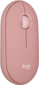 Logitech M350s Pebble Mouse 2 İnce Bluetooth Kablosuz Mouse, Taşınabilir, Hafif, Özelleştirilebilir Tuş, Sessiz Tıklama, Windows, macOS, iPadOS, Android, Chrome İşletim Sistemleri, Easy-Switch, Pembe