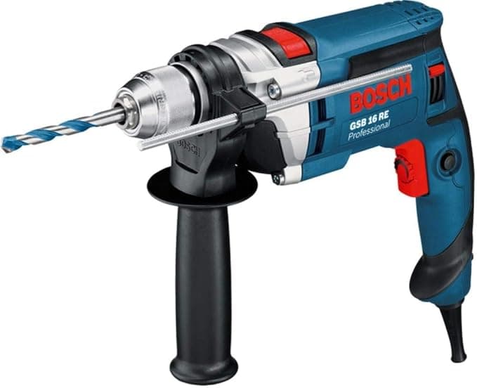 Bosch Professional GSB 16 RE Darbeli Matkap (750 W, Mandren Çapı: 1,5-13 mm, Betonda Delme Çapı: 18 mm)