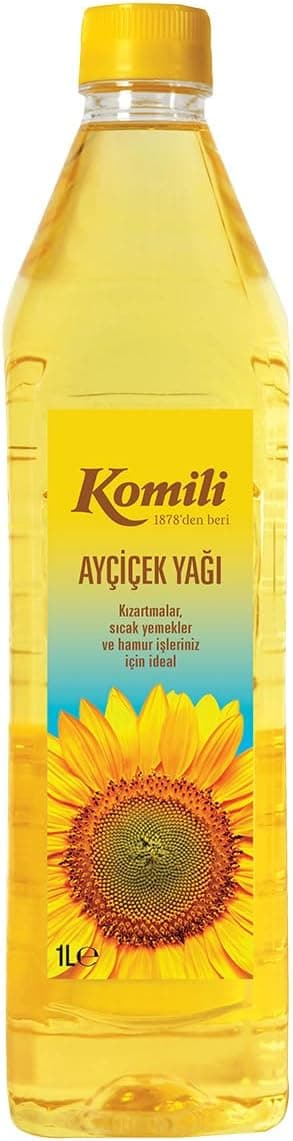 Komili Ayçiçek Yağı Pet Şişe 1 Lt