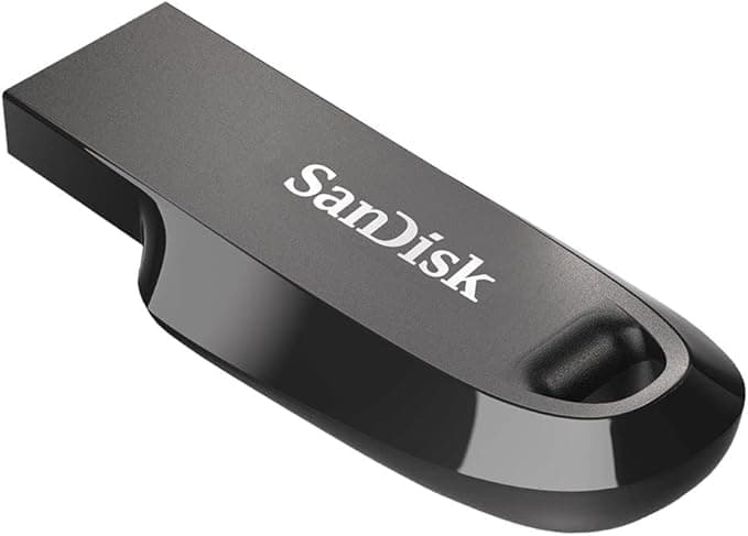 SanDisk 64GB Ultra Curve USB 3.2 Flash Drive Siyah 100 MB/s'ye kadar