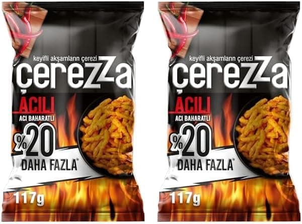 Cerezza Acılı Acı Baharat Mısır 117 g 2li paket