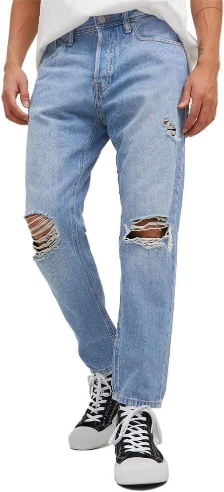 JACK & JONES Male Tapered Fit Jeans Frank Original Cropped MF 083