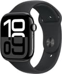 Apple Watch Series 10 GPS 46 mm Simsiyah Kasa Akıllı Saat ve Siyah Spor Kordon - S/M. Fitness Takibi, EKG uygulaması, Hep Açık Retina Ekran, Suya Dayanıklı Tasarım