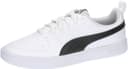 Puma Rickie Sneakers Unisex Yetişkin Spor Ayakkabı, Puma White-Puma Black, 43