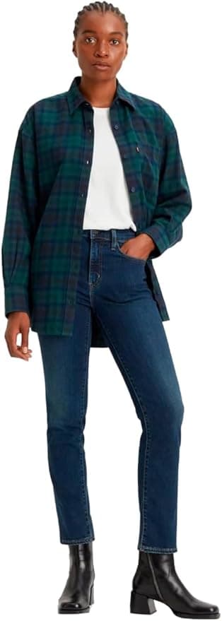 Levi's 724 High Rise Straight Jeans Kot Pantolon Kadın