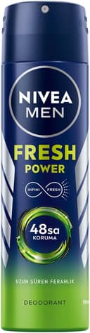 Nivea Fresh Power Sprey Deodorant Erkek, 150 ml