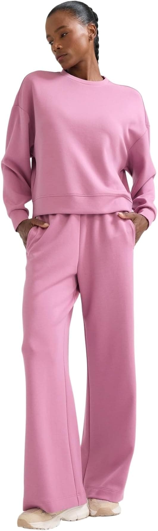 DeFacto DeFactoFit Oversize Geniş Kalıp Bisiklet Yaka Modal Ultra Soft Sweatshirt