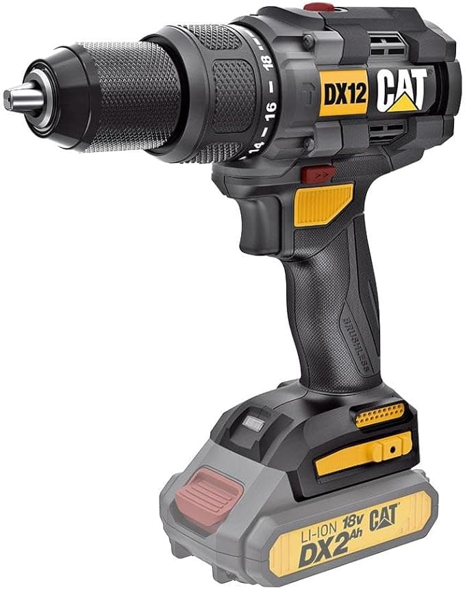 CAT DX12B 18Volt Kömürsüz Profesyonel Şarjlı Darbeli Matkap (Akü Dahil Değildir)