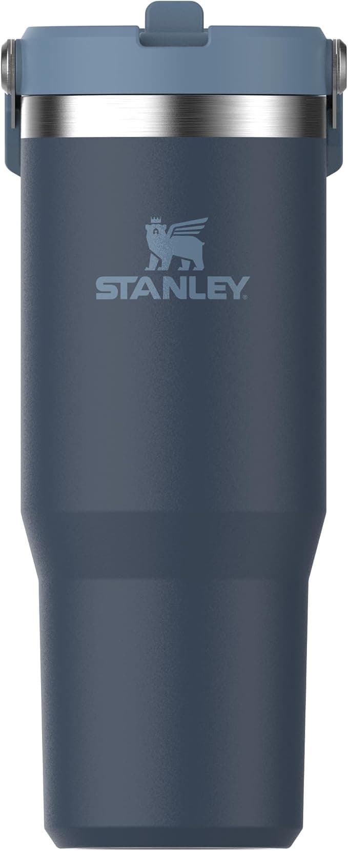 Stanley IceFlow Flip Straw Tumbler Pipetli Termos Bardak, Lacivert, 0.89 Litre