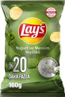 Lay’s Yoğurt ve Mevsim Yeşillikli Patates Cipsi Parti Boy 160 g