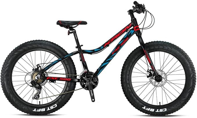 KRON FXC 500-20'' MTB - 11'' - 7 Vites - M.DISC - Mat Siyah-Kırmızı/Mavi
