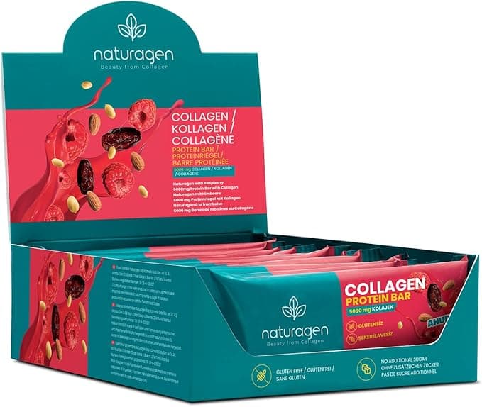 Naturagen Collagen 5.000 mg Kolajenli Protein Bar Ahududu Aromalı 35gx12 adet