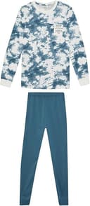 DeFacto Erkek Çocuk Erkek Çocuk Desenli Uzun Kollu Pijama Takımı