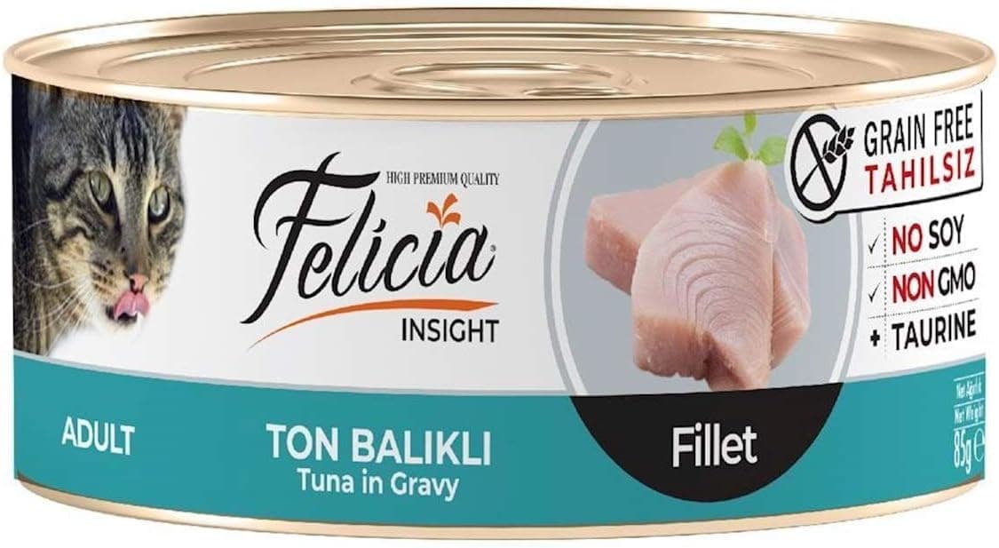 Felicia Tahılsız 85 gr Ton Balıklı Fileto Yaş. Kedi Maması