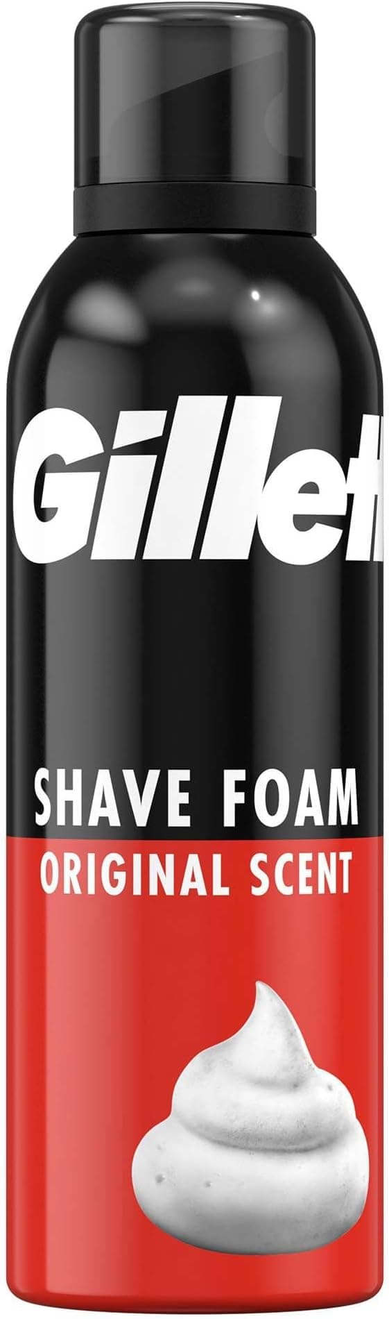 Gillette Orijinal Hassas Cilt İçin Hassas Tıraş Köpüğü, 200ml