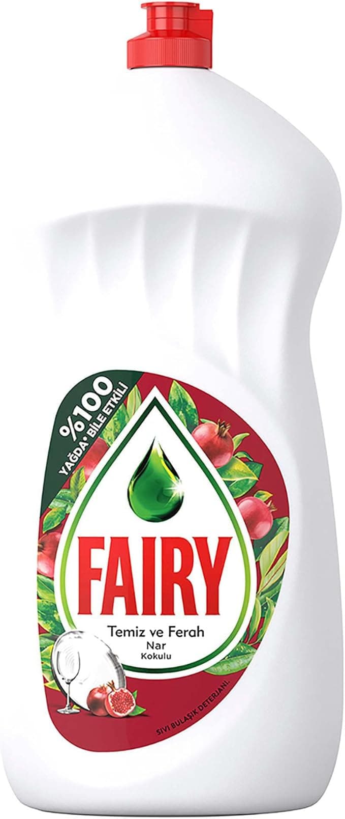 Fairy Temiz & Ferah Sıvı Bulaşık Deterjanı 1500 ml Nar Kokulu, Pack of 1