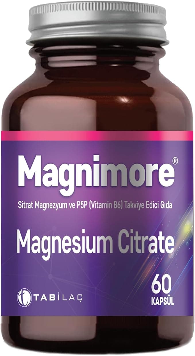 Magnimore Magnezyum Sitrat & P5P 60 Bitkisel Kapsül