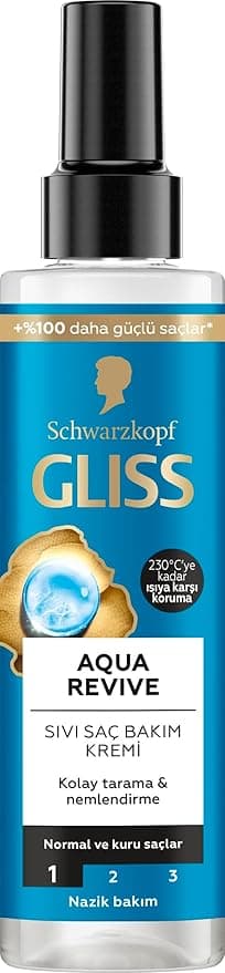 Gliss Aqua Revive Nemlendirici Sıvı Saç Bakım Kremi 200 ml