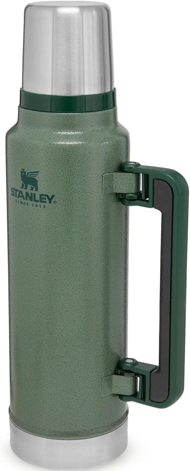 Stanley Classic Legendary Vakumlu Çelik Termos, Yeşil (Hammertone Green), 1.4 Litre