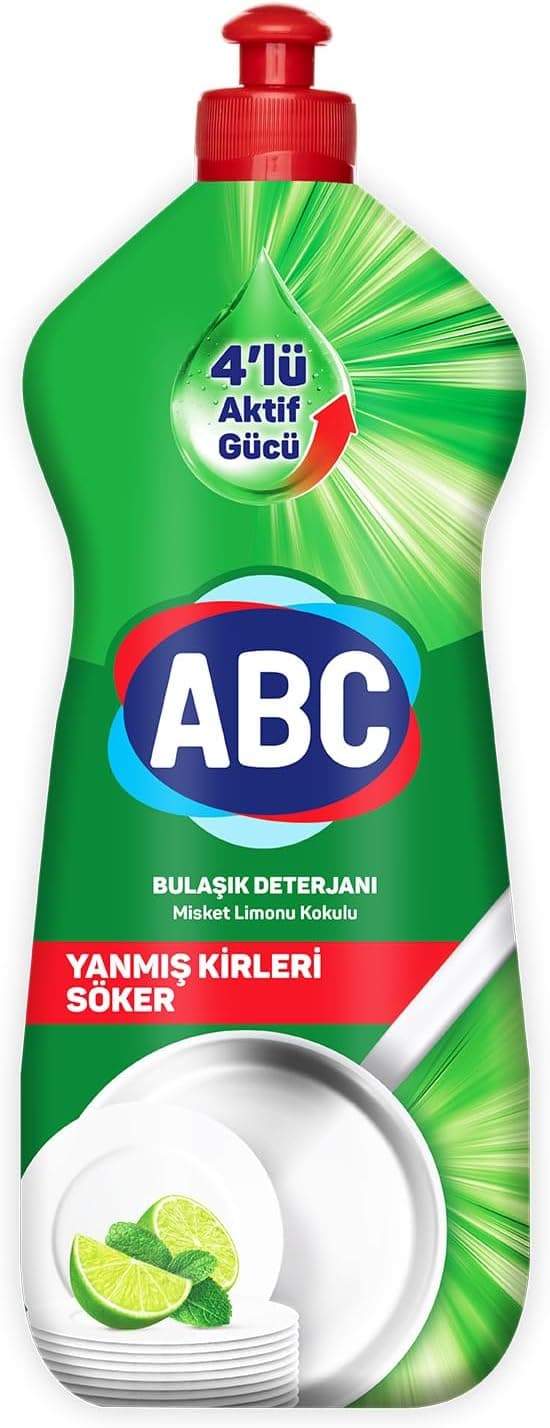 ABC DETERJAN Bulaşık Deterjanı Misket Limonu 1370 Gr