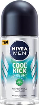 Nivea Men Cool Kick Fresh Roll On Deodorant 50 ml 1 Paket (1 x 50 ml)