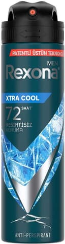 Rexona Men Erkek Sprey Deodorant Xtra Cool 72 Saat Kesintisiz Üstün Koruma 150 ml