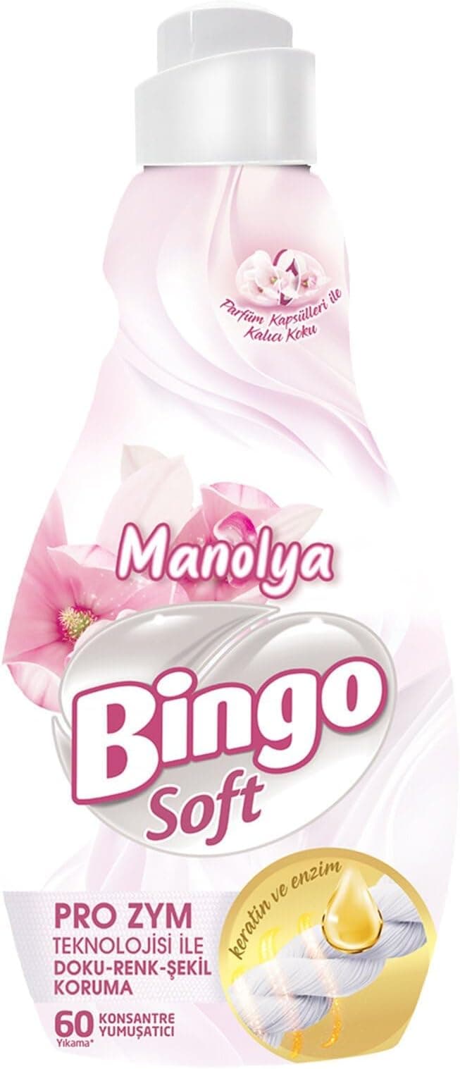 Bingo Soft Konsantre Çamaşır Yumuşatıcısı Manolya Bahçesi 1440 ml