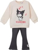 DeFacto Kız Bebek Kuromi 2'li Takım Sweatshirt Tayt