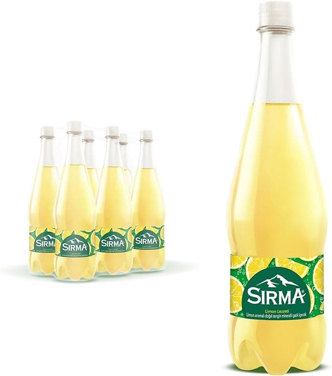 Sırma C Vitaminli Limon Aromalı Doğal Maden Suyu 6x1 L