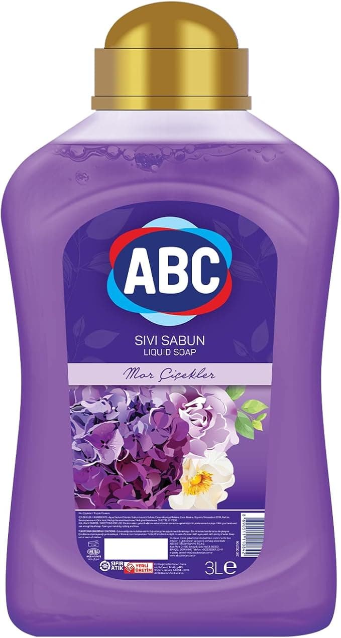 ABC DETERJAN Sıvı Sabun Mor 3 L