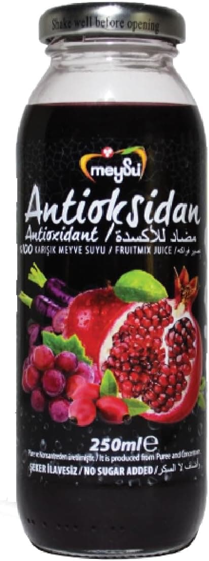 Meysu 250 Mililitre Antioksidan%100 Karışık Meyve Suyu Şişe
