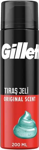 Gillette Classic Orijinal Kokulu Tıraş Jeli, 200ml