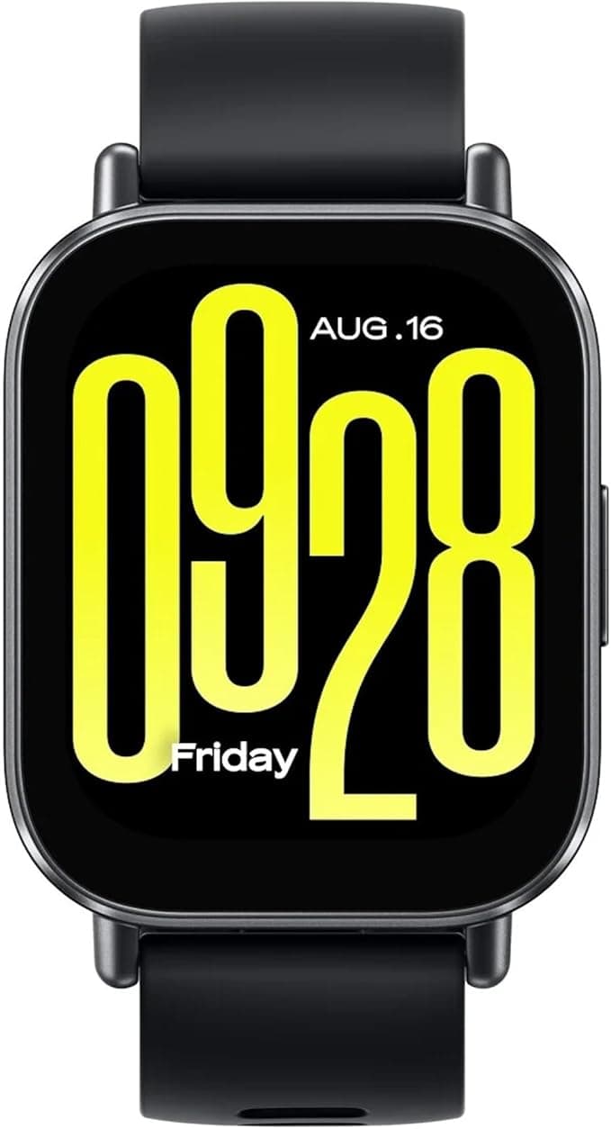 Xiaomi Redmi Watch 5 Active akıllı saat, 2,0 inç LCD ekran, 18 gün pil, 140+ spor modu, kalp atış hızı ve SPO₂ izleme, 5 ATM su geçirmez, Bluetooth çağrı, fitness izleyici, uyku izleme, Siyah, Normal,