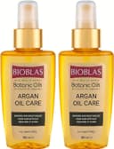 Bioblas Argan Yağlı Saç Bakım Yağı – Durulanmayan, Isıya Karşı Koruyucu, Onarıcı & Parlaklık Veren Serum,%100 Besleyici Etki, 100 ml (2 paketi)