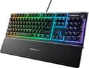 Steelseries Apex 3 Gaming Klavye, 10 Bölgeli Rgb Aydınlatma, Sessiz Switch, Ip32 Sıvı Dayanıklılık, Premium Manyetik Bilek Desteği, Türkçe Qwerty