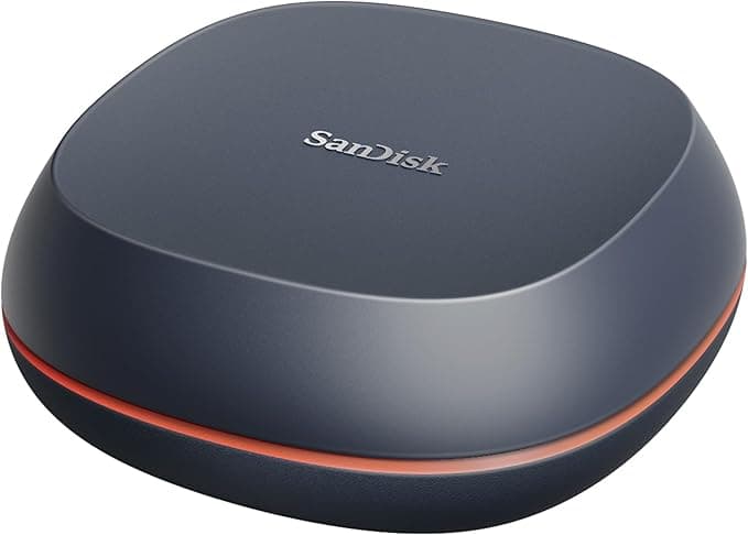SanDisk Desk Drive SSD 8 TB (Windows bilgisayar veya Mac ile uyumlu, masaüstü veri yedekleme, SSD hızı, 1.000 MB/s'ye kadar okuma hızı, exFAT formatlı, otomatik yedekleme)