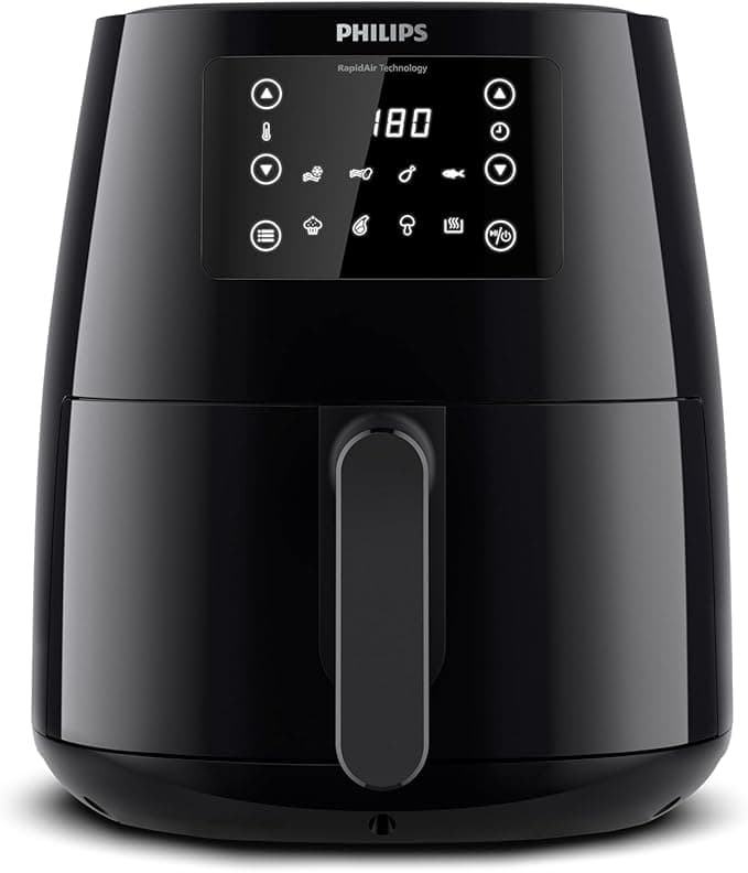 Philips Airfryer 3000 Serisi L - 4,1L, 13'ü 1 arada işlev, 7 ön ayarlı program,%90 daha az yağ, Rapid Air, HomeID tarif uygulaması, sıcak tutma, bulaşık makinesinde yıkanabilir (HD9243/90)